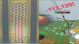 7.93B Score Level 26 Stick Bug With 75 Bees  Bee Swarm Simulator Test Realm