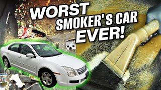 Detailing A Smokers Nasty Car  Worst I Have Ever Seen