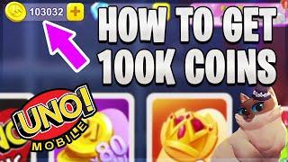 How to Get 100K Coins  Road to 1M   UNO Mobile