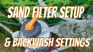 Bestway Sand Filter Setup & Backwash Instructions Manual Flowclear Pump Installation Settings