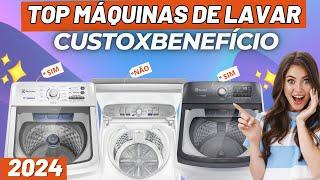  ATUALIZADO TOP 3 Melhores Máquinas de Lavar Roupa Custo-Benefício 2024  Máquina de Lavar