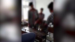 Raw footage  Bihar school kids thrash student on campus film the torture