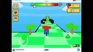 World Record in Rainbow Obby Mobile  Bike Power-ups Speedrun - 003375  SpookyGmx