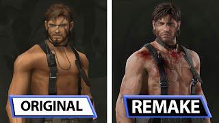 Metal Gear Solid Delta vs Metal Gear Solid 3  Remake Graphics Comparison  All Content so Far