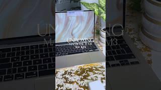 MacBook Air 13 in M3  Star light  #macbookair #starlight #asmr #apple #macbook2024 #unboxing