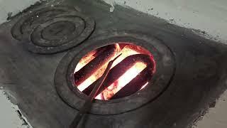 Теплообменник в печь... Отопление всего дома КПД 10 000%. Батареи жарят.. #дешевоеотопление