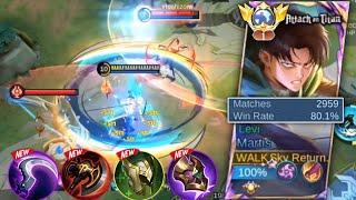 TOP GLOBAL MARTIS PERFECT & SUPER AGGRESSIVE GAMEPLAY  Best Build 2024  MLBB