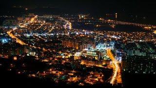 jam malam di kota masan South Korea 