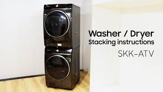 How to install the 16kg Washing Machine Stacking Kit SKK-ATVSA  Samsung New Zealand