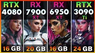 RTX 4080 vs RX 7900 XT vs RX 6950 XT vs RTX 3090 Ti Test in 10 Games