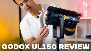 SILENT + FANLESS LIGHT Godox UL150 LED Video Light Unboxing and Review