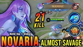 Almost SAVAGE New OP Build for Novaria MVP 17.0 Points - Build Top 1 Global Novaria  MLBB