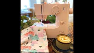 Showcasing Stitch4you Peachy Pink Topaz Compact Sewing Machine