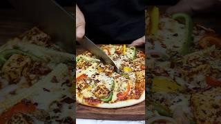 Peri Peri Paneer Pizza ASMR  #indianasmrworld  #food #cooking #asmr #streetfood #pizza #paneerpizza