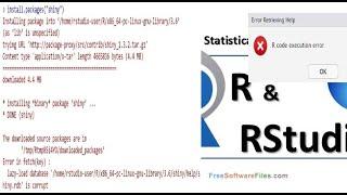 Error in fetch Key lazy-load database  R execution error  Rstudio