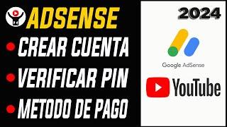 AdSense para Youtube Verificar PIN Añadir Metodo de Pago Recibir pagos de Youtube 2024