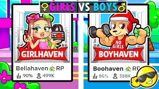 WE Created a GIRLS VS BOYS Brookhaven Game..