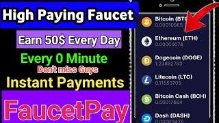 High Paying Faucet Site  Claim 0.01$ Every 0 Minute  Unlimited Claim  Live Payments Of Proof