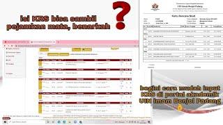 cara input KRS di portal akademik UIN imam Bonjol Padang  cara entri KRS UIN IB Padang  uin ib pdg