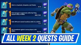 Fortnite Complete Week 2 Weekly Quests - How to EASILY Complete Week 2 Quests Challenges