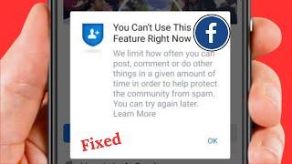 You Cant Use This Feature Right Now Facebook  Log in  2024