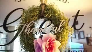 Dollar Tree DIY Shabby Chic Fall Wreath