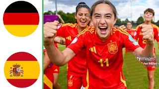 Germany vs Spain  Highlights  U19 Womens European Championship 21-07-2024