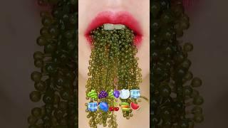 @Sunny_EATING_ Sea grapes Tanghulu eating asmr sped up