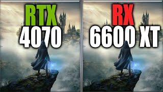 RTX 4070 vs RX 6600 XT Benchmarks #Shorts - Tested 20 Games