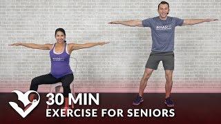 30 Min Exercise for Seniors Elderly & Older People - Seated Chair Exercise Senior Workout Routines
