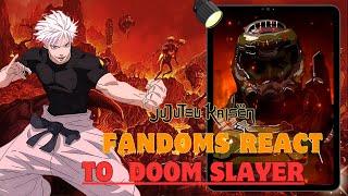 Fandoms react to doom slayer  Gacha life 2  TikToks 