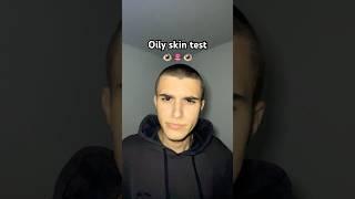 Oily skin test ️️ #trend #tutorial #magic