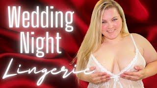 Transparent Wedding Night Lingerie for Plus Size Moms  Try On Review  Strawberry Bree Try Ons