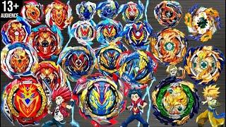 13+ TRIPLE EVOLUTION BATTLE ALL ACHILLES vs ALL VALKYRIE vs ALL FAFNIR-Beyblade Burst BU Ultimate