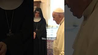 Pope Francis encounter with cloistered Benedictine nuns