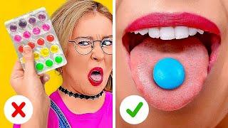 COOL WAYS TO SNEAK CANDY  Sneaky Makeup Tricks By 123 GO LIVE