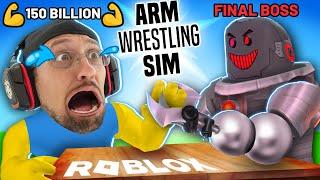 Roblox Arm Wrestling Simulator ... My Hand is Gone