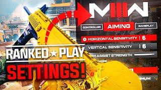 #1 PRO SETTINGS for MW3 Ranked Play BEST AIM + FPS