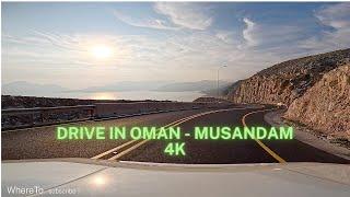 OMAN 4K - Morning drive - On the way to the Fjords of Musandam