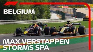 Verstappen Storms Through The Field At Spa  2022 Belgian Grand Prix