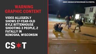 GRAPHIC Video allegedly shows 17-year-old Kyle Rittenhouse shooting 3 people 2 fatally in Kenosha