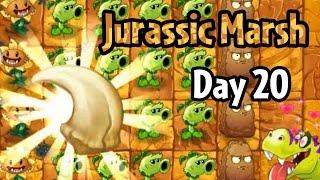 Plants vs Zombies 2 - Jurassic Marsh Day 20 La Brainsa Tarpits