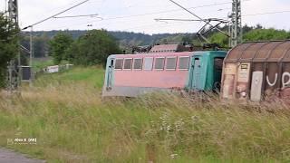 Henkelzug in voller Fahrt zwischen Lehrberg und Uffenheim Bayerbahn BR 140    Alex E