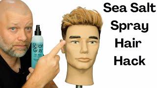 Sea Salt Spray Hair Hack - TheSalonGuy