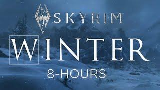 Winter in Skyrim  8 Hour Music and Ambience