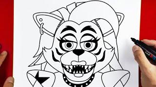 How to Draw Roxanne Wolf - SECURITY BREACH FNAF  Five Nights at Freddy’s