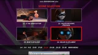 Incredibles 2 2018 DVD Menu Walkthrough