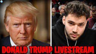 Donald Trump Joins Adin Ross Most Viewed Stream in Kick History