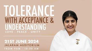 TOLERANCE With Acceptance and Understanding  With BK Shivani