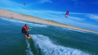 Découverte du kitesurf en drone FPV 